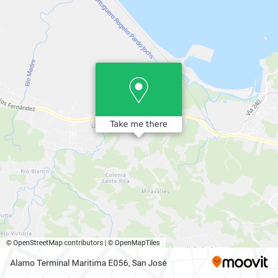 Alamo Terminal Maritima E056 map