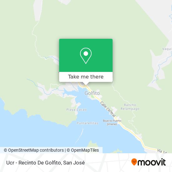 Mapa de Ucr - Recinto De Golfito