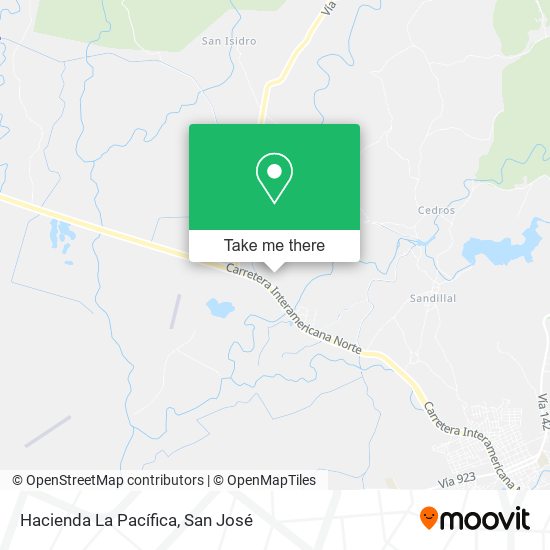Hacienda La Pacífica map