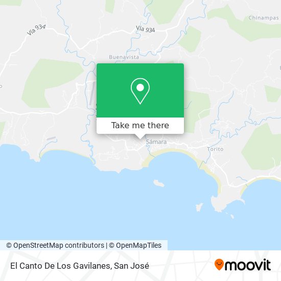 El Canto De Los Gavilanes map