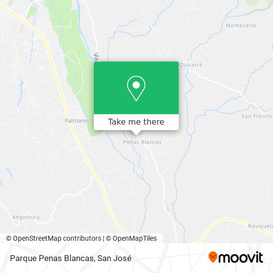Parque Penas Blancas map