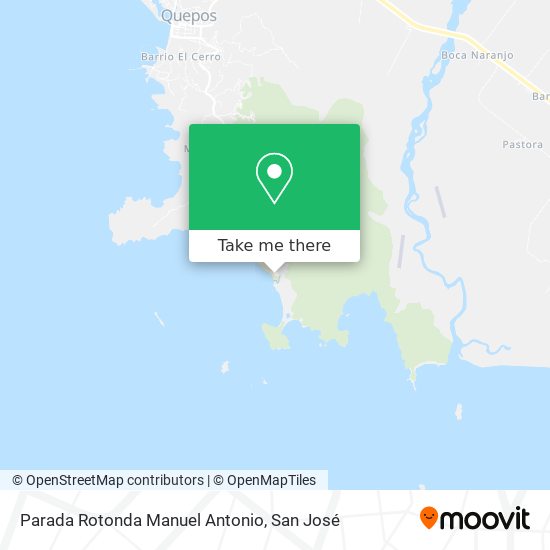 Parada Rotonda Manuel Antonio map