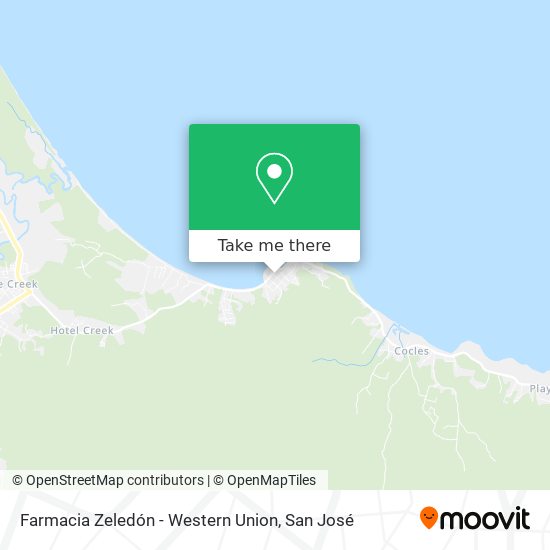 Mapa de Farmacia Zeledón - Western Union