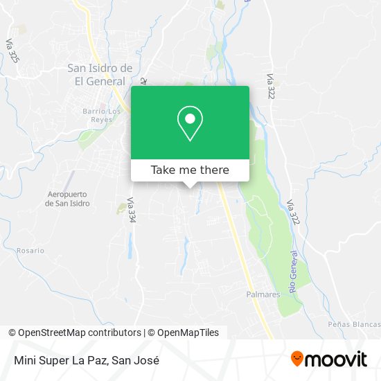 Mapa de Mini Super La Paz