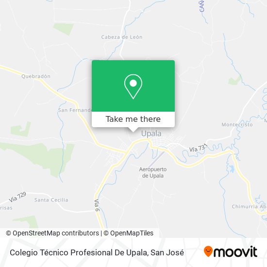Colegio Técnico Profesional De Upala map