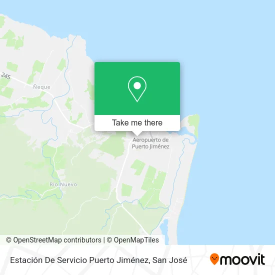 Mapa de Estación De Servicio Puerto Jiménez