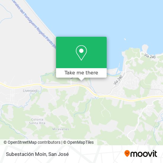 Subestación Moín map