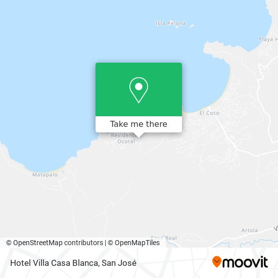 Mapa de Hotel Villa Casa Blanca