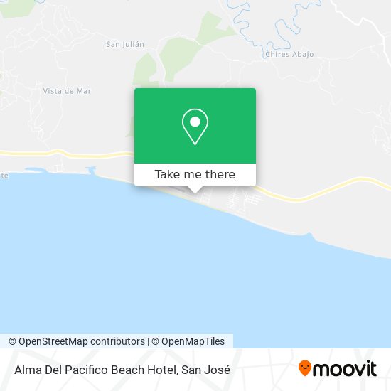 Alma Del Pacifico Beach Hotel map