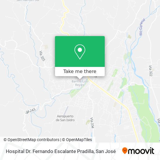Mapa de Hospital Dr. Fernando Escalante Pradilla