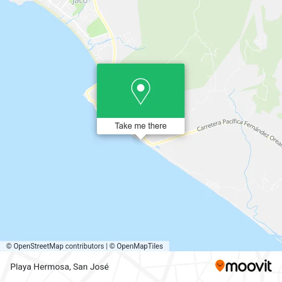 Playa Hermosa map