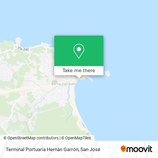 Mapa de Terminal Portuaria Hernán Garrón