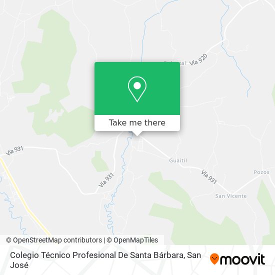 Colegio Técnico Profesional De Santa Bárbara map