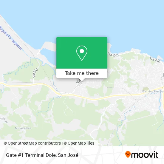 Gate #1 Terminal Dole map
