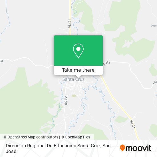 Dirección Regional De Educación Santa Cruz map