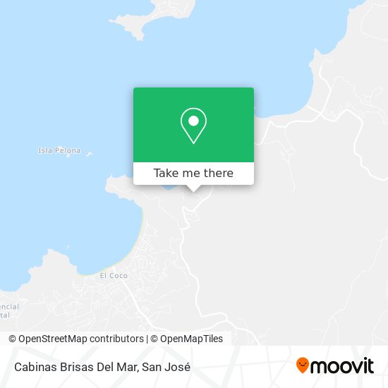 Cabinas Brisas Del Mar map