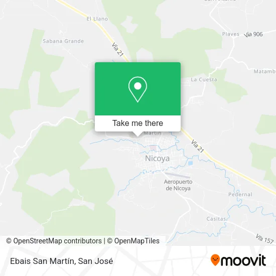 Ebais San Martín map