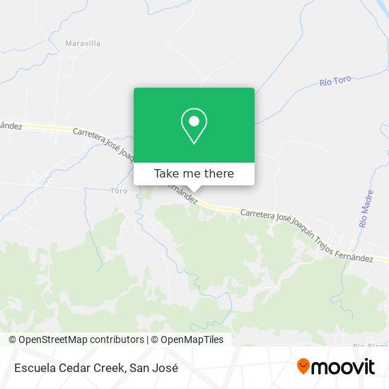 Mapa de Escuela Cedar Creek