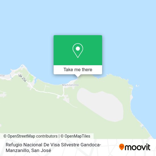 Refugio Nacional De Visa Silvestre Gandoca-Manzanillo map