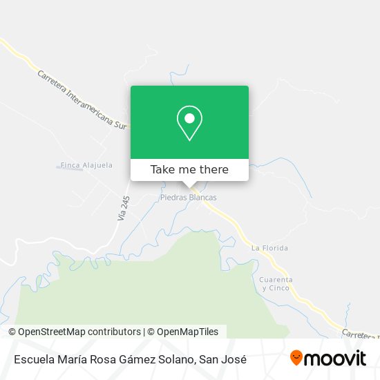 Escuela María Rosa Gámez Solano map