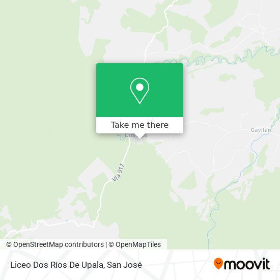 Liceo Dos Ríos De Upala map