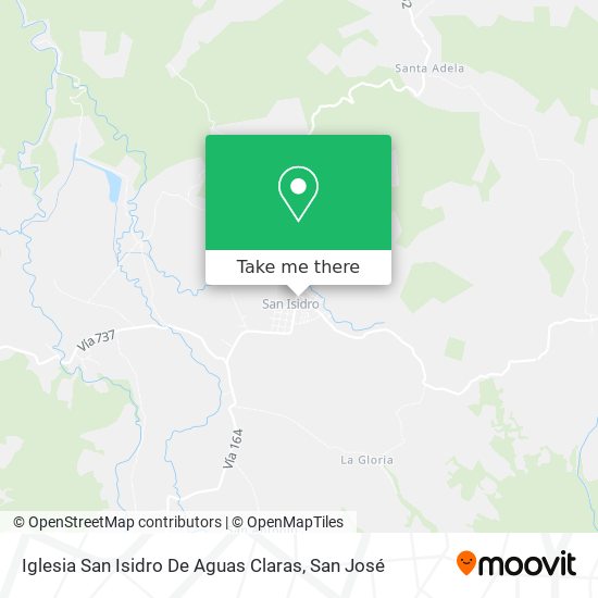 Mapa de Iglesia San Isidro De Aguas Claras