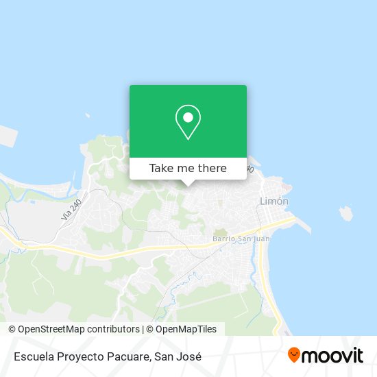Escuela Proyecto Pacuare map
