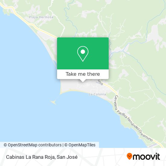 Mapa de Cabinas La Rana Roja