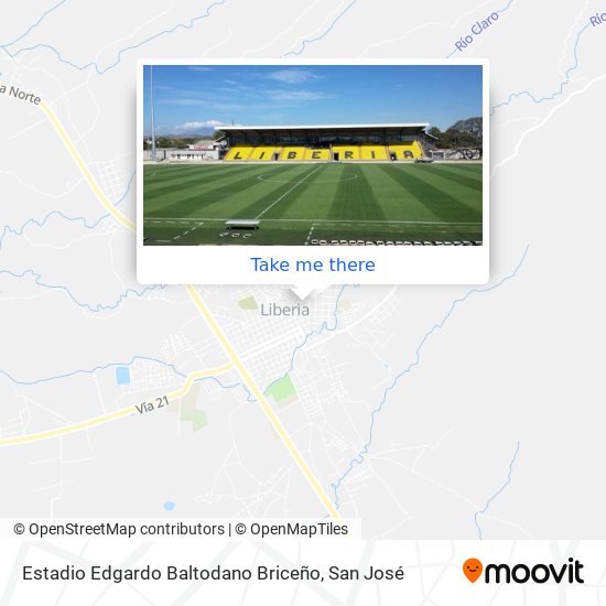 Mapa de Estadio Edgardo Baltodano Briceño