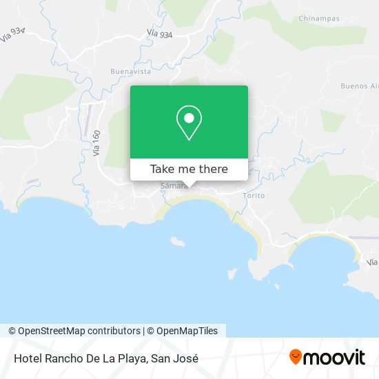 Mapa de Hotel Rancho De La Playa