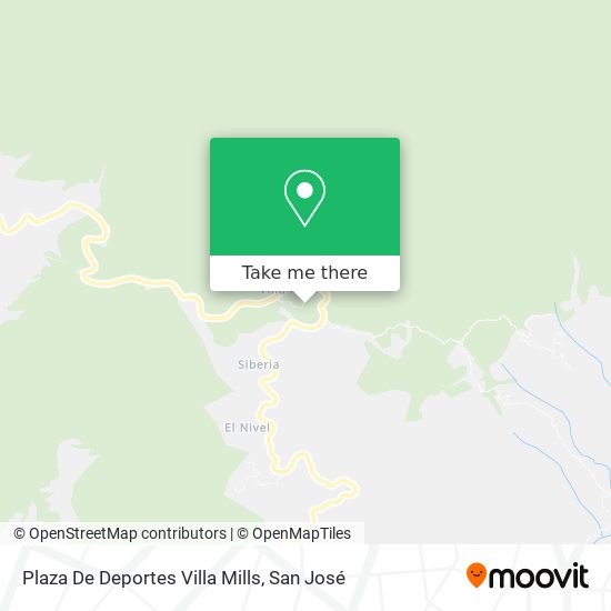 Plaza De Deportes Villa Mills map