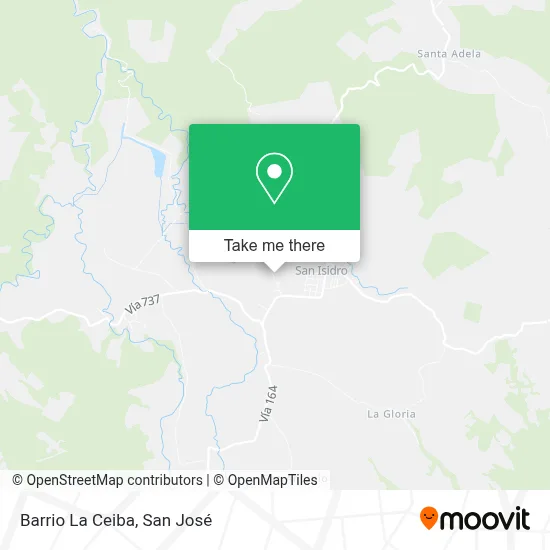 Mapa de Barrio La Ceiba