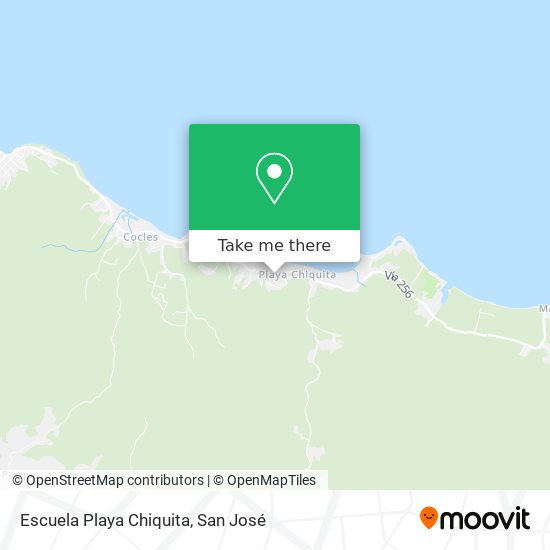 Mapa de Escuela Playa Chiquita
