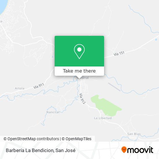 Barbería La Bendicion map