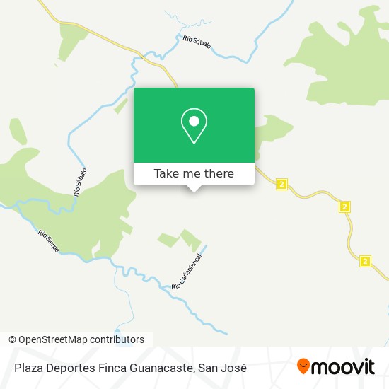 Mapa de Plaza Deportes Finca Guanacaste