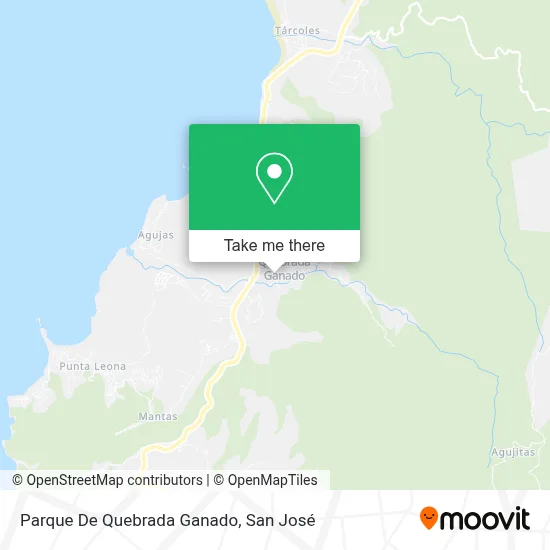 Parque De Quebrada Ganado map
