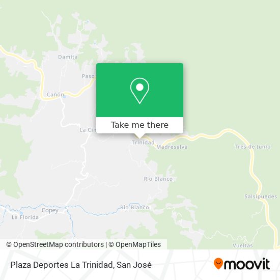 Mapa de Plaza Deportes La Trinidad
