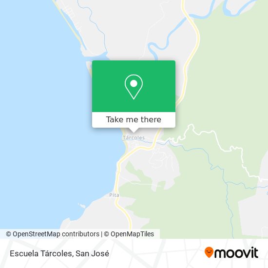 Escuela Tárcoles map