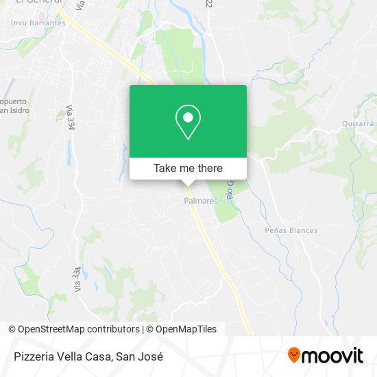 Mapa de Pizzeria Vella Casa