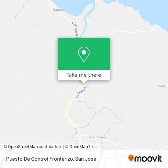 Puesto De Control Fronterizo map