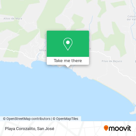 Mapa de Playa Corozalito