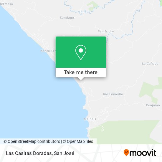 Mapa de Las Casitas Doradas