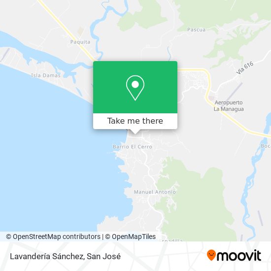 Mapa de Lavandería Sánchez