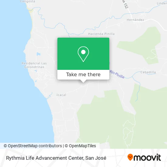 Rythmia Life Advancement Center map