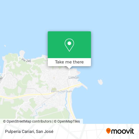 Pulpería Cariari map