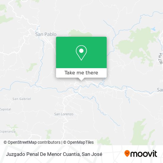 Juzgado Penal De Menor Cuantia map