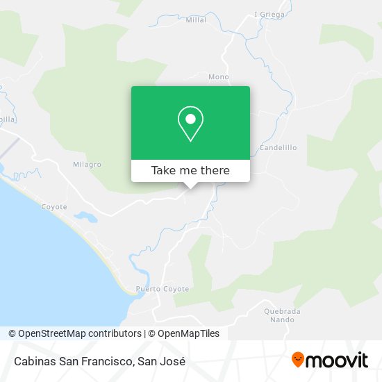 Cabinas San Francisco map