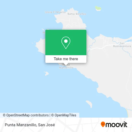 Punta Manzanillo map
