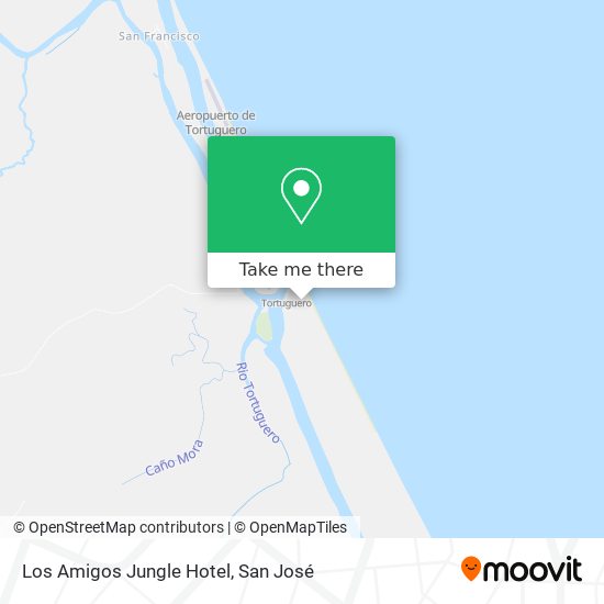 Mapa de Los Amigos Jungle Hotel