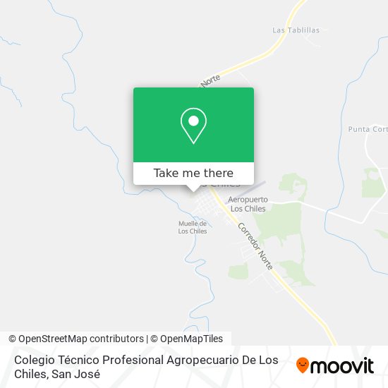 Colegio Técnico Profesional Agropecuario De Los Chiles map